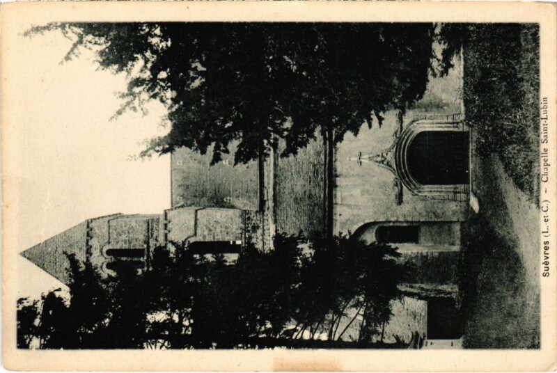 Carte postale ancienne Suevres Chapelle Saint-Lubin France