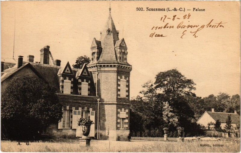 Carte postale ancienne Souesmes Falase France à Souesmes