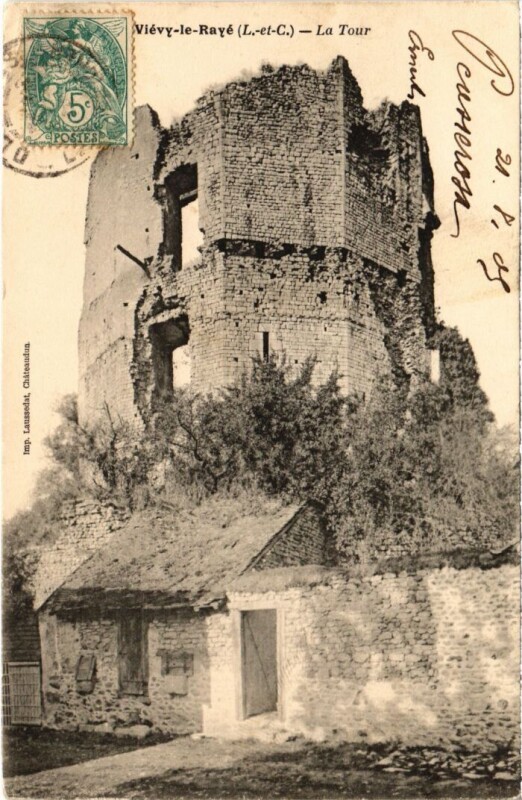 Carte postale ancienne Vievy-le-Raye La Tour France