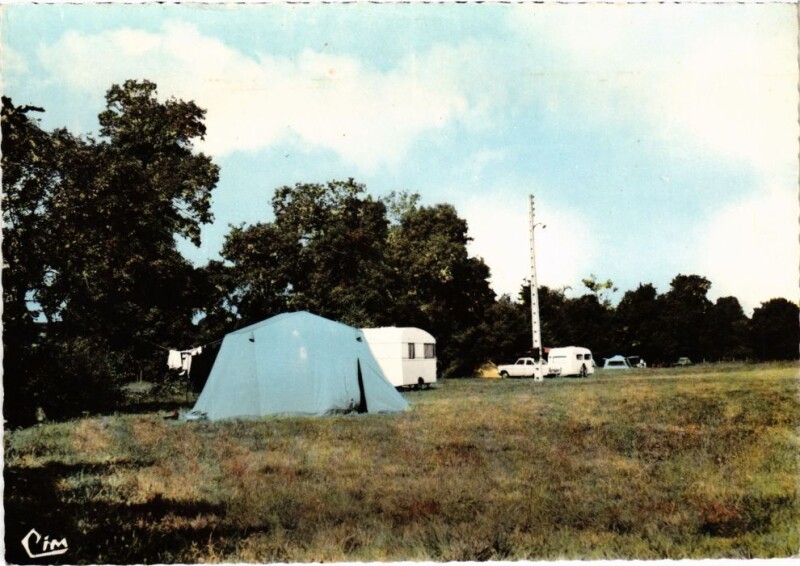 Carte postale ancienne Pezou Le Camping France à Pezou