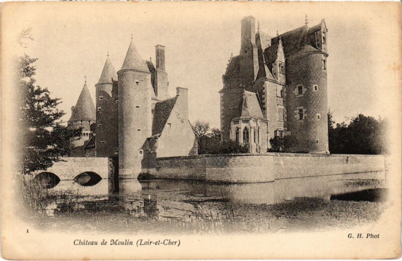 Carte postale ancienne Chateau de Moulin France