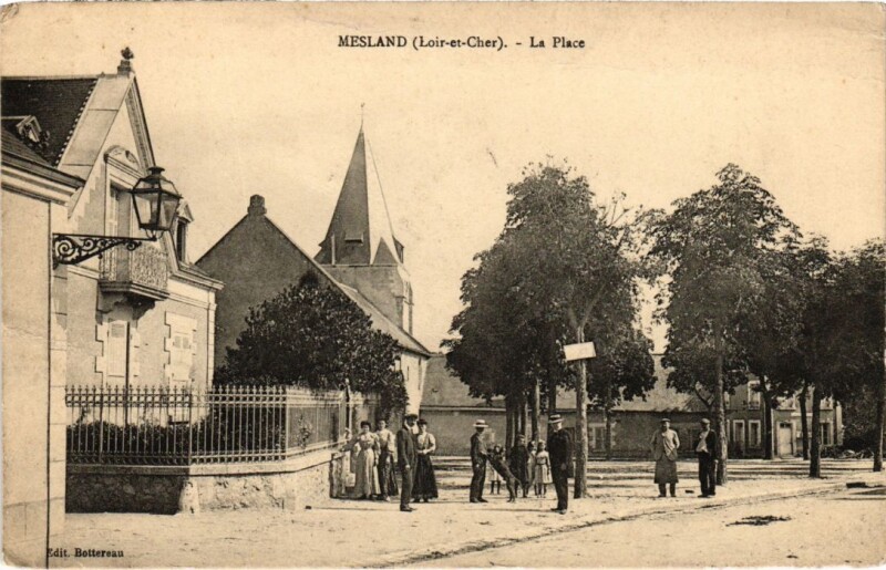 Carte postale ancienne Mesland La Place France à Mesland