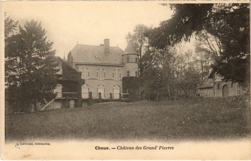 Carte postale ancienne Choue Chateau des Grand Pierres France à Choue