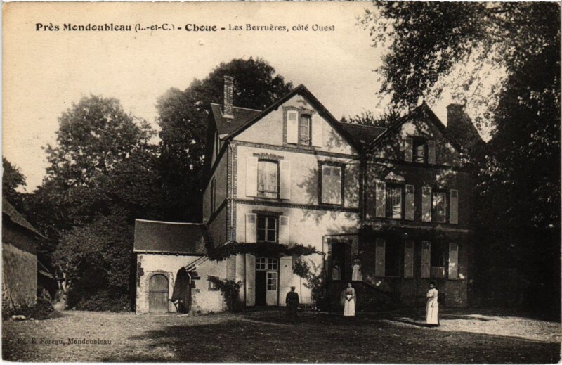 Carte postale ancienne Choue Les Berrueres, cote ouest France à Choue