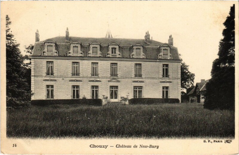 Carte postale ancienne Chouzy Chateau de New-Bury France