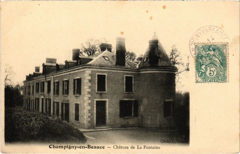 Carte postale ancienne Champigny-en-Beauce Chateau de La Fontaine France à Champigny-en-Beauce