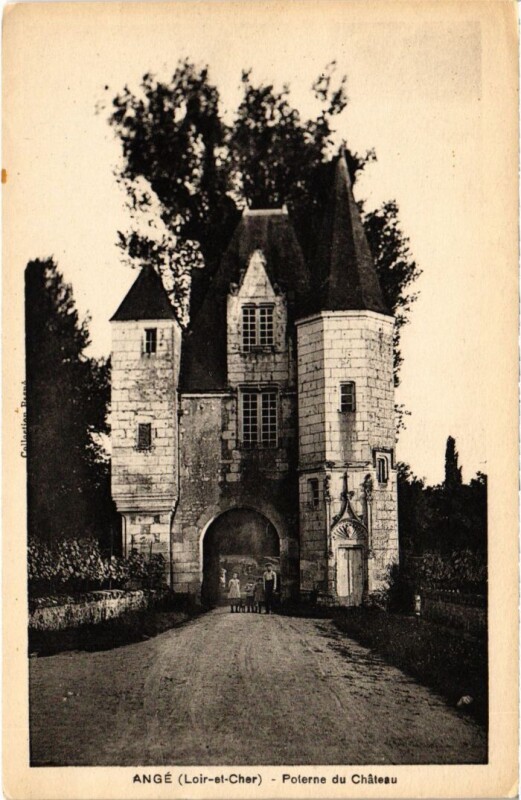 Carte postale ancienne Ange Poterne du Chateau France