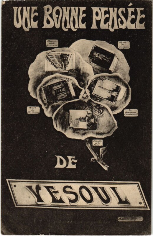Carte postale ancienne Une Pensee de Vesoul à Vesoul
