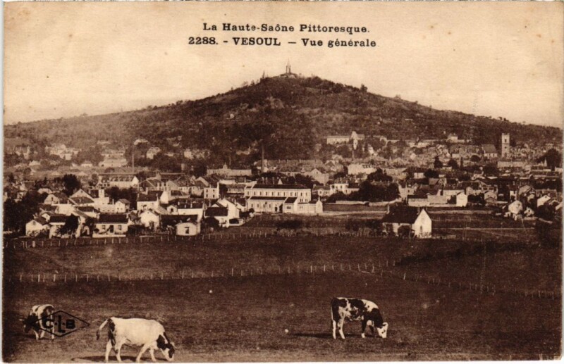 Carte postale ancienne Vesoul vue generale à Vesoul