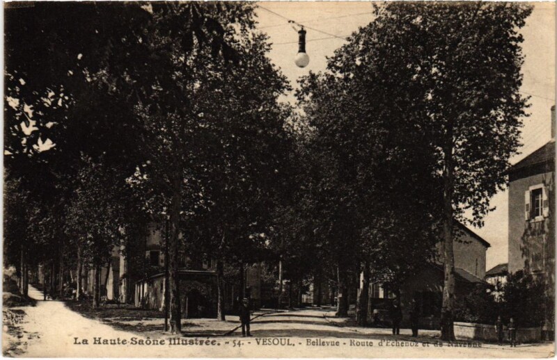 Carte postale ancienne Vesoul Bellevue Route d'Echenoz à Vesoul