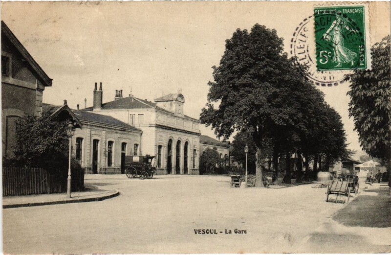 Carte postale ancienne Vesoul La Gare à Vesoul