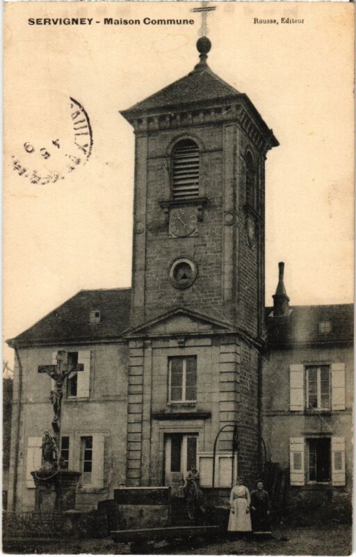 Carte postale ancienne Servigney Maison Commune à Servigney
