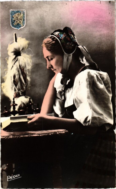 Carte postale ancienne Franche-Comte Une Diaichotte