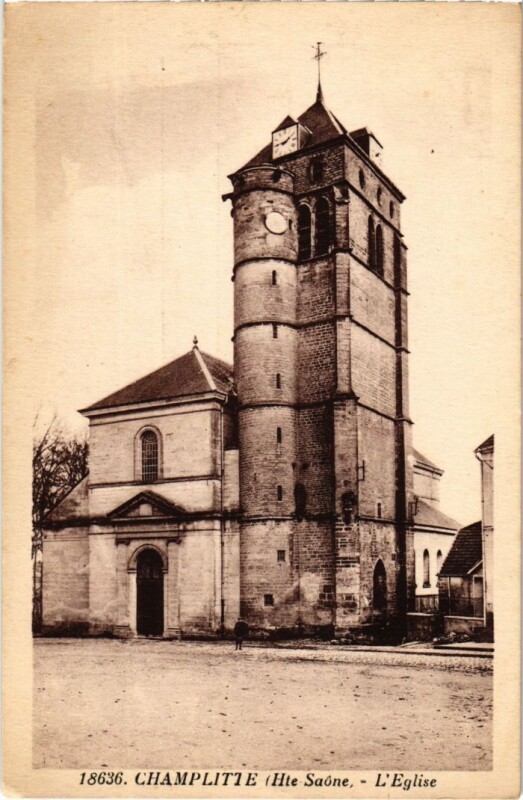 Carte postale ancienne Champlitte l'Eglise à Champlitte