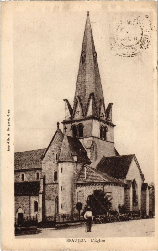 Carte postale ancienne Beaujeu l'Eglise
