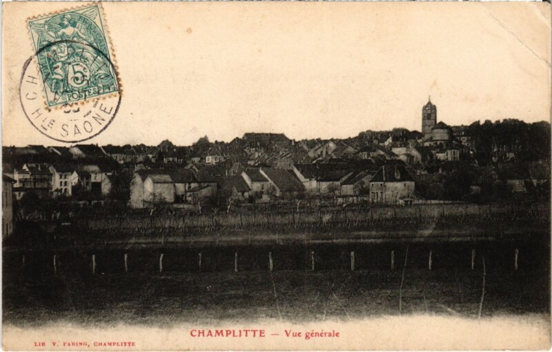 Carte postale ancienne Champlitte vue generale à Champlitte