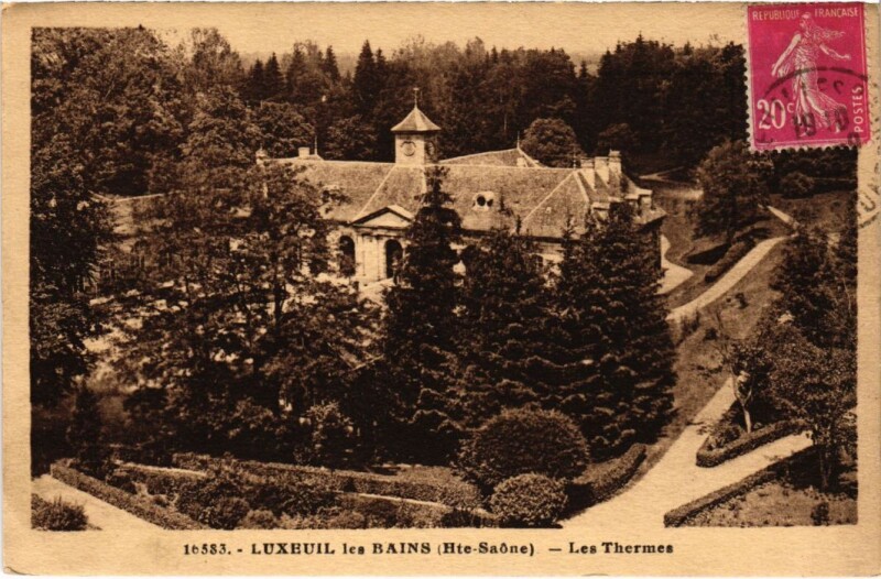 Carte postale ancienne Luxeuil-les-Bains Les Thermes à Luxeuil-les-Bains