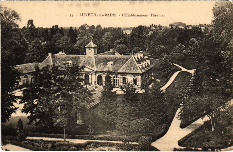 Carte postale ancienne Luxeuil-les-Bains l'etablissement Thermal à Luxeuil-les-Bains
