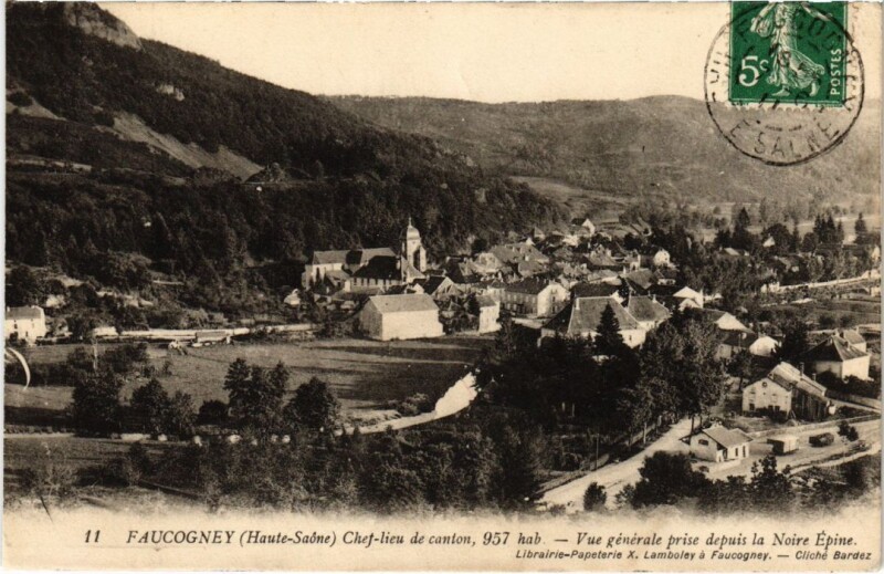 Carte postale ancienne Faucogney vue generale