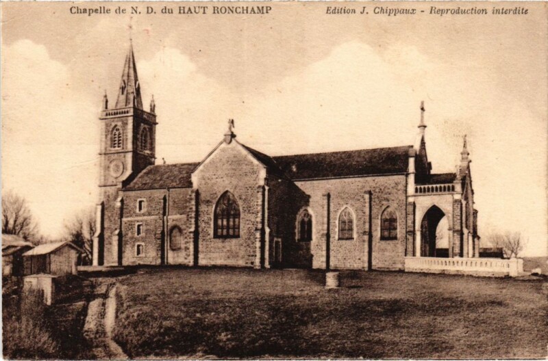 Carte postale ancienne Chapelle de N.D. du Haut Ronchamp à Ronchamp