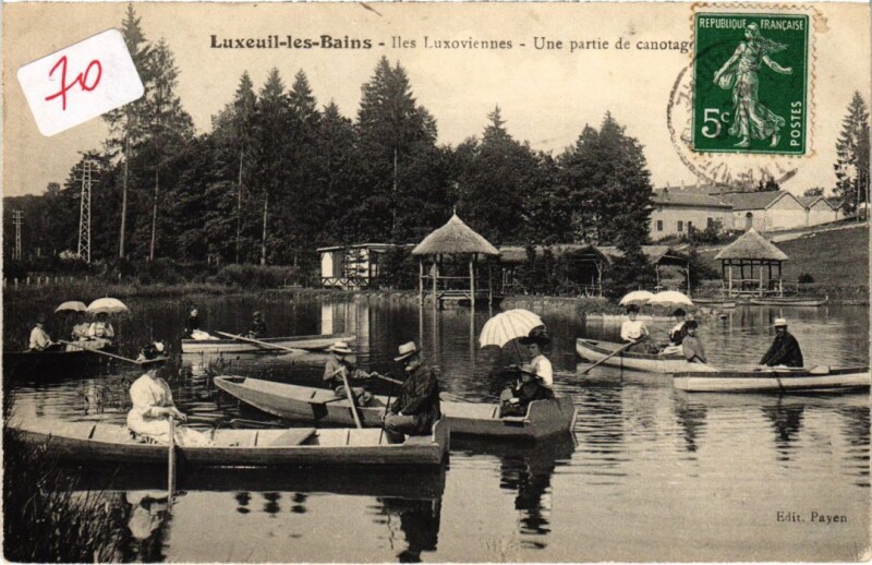 Carte postale ancienne Luxeuil-les-Bains Iles Luxoviennes à Luxeuil-les-Bains