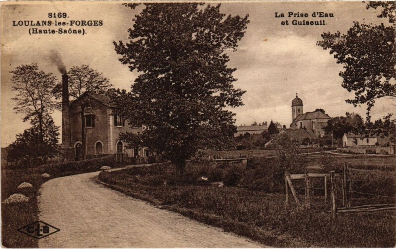 Carte postale ancienne Loulans-les-Forges Prise d'eau et Guiseuil