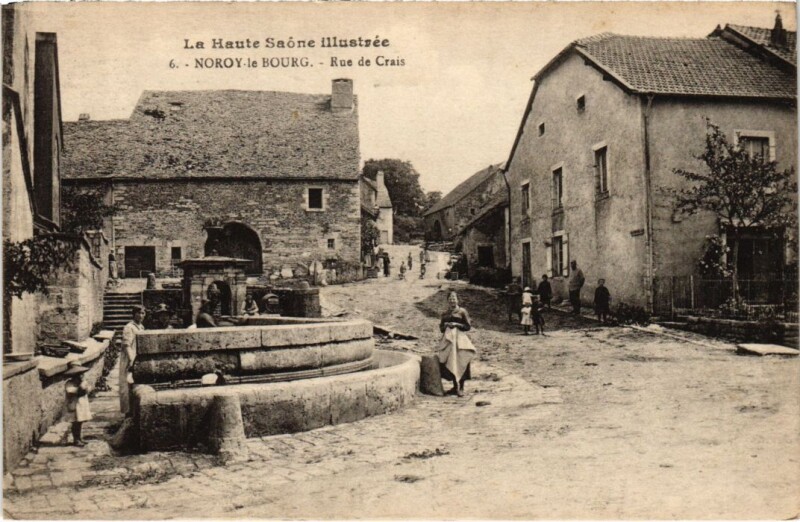 Carte postale ancienne Noroy-le-Bourg Rue de Crais à Noroy-le-Bourg