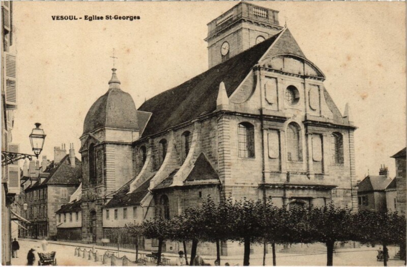 Carte postale ancienne Vesoul Eglise Saint-Georges à Vesoul