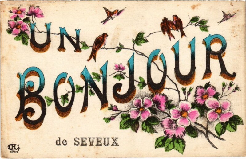 Carte postale ancienne Un Bonjour de Seveux