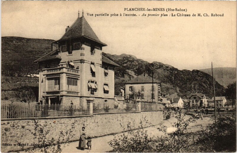 Carte postale ancienne Plancher-les-Mines vue partielle à Plancher-les-Mines