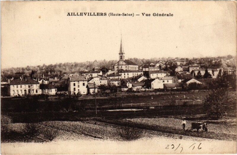 Carte postale ancienne Aillevillers vue generale