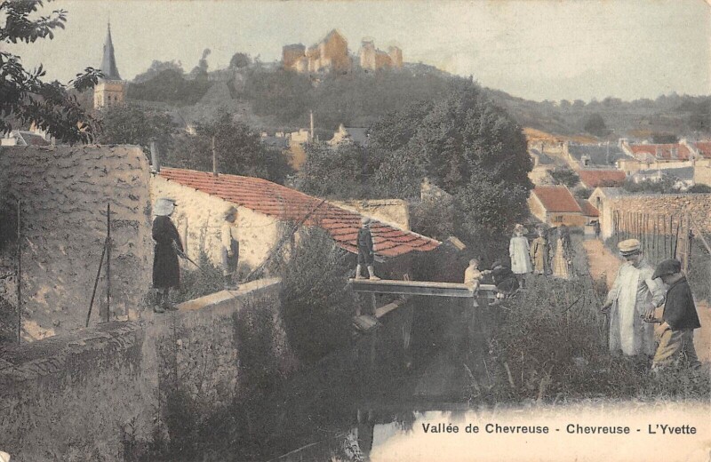 Carte postale ancienne Vallee De Chevreuse - Chevreuse - L'Yvette - Enfants à Chevreuse