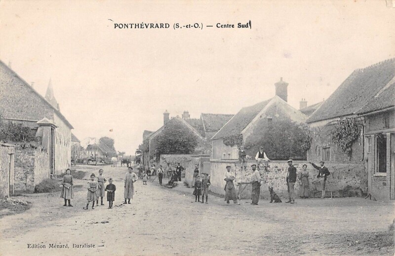 Carte postale ancienne Ponthevrard - Centre Sud