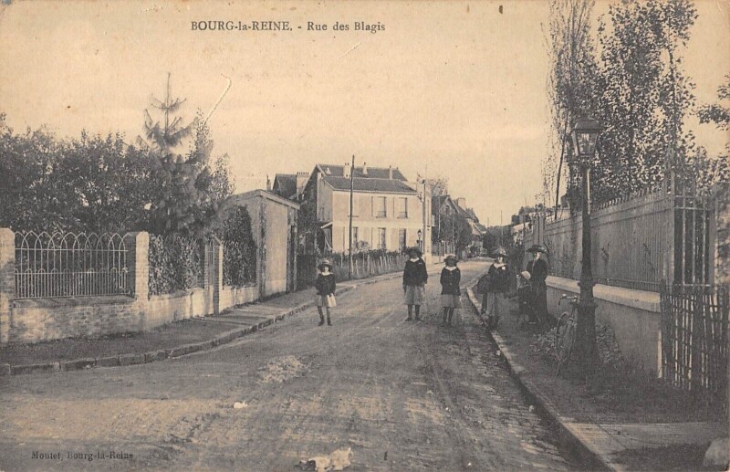 Carte postale ancienne Bourg La Reine / Rue Des Blagis à Bourg-la-Reine