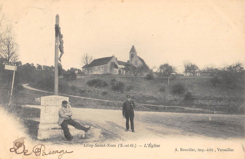 Carte postale ancienne Levy Saint Nom / L'Eglise