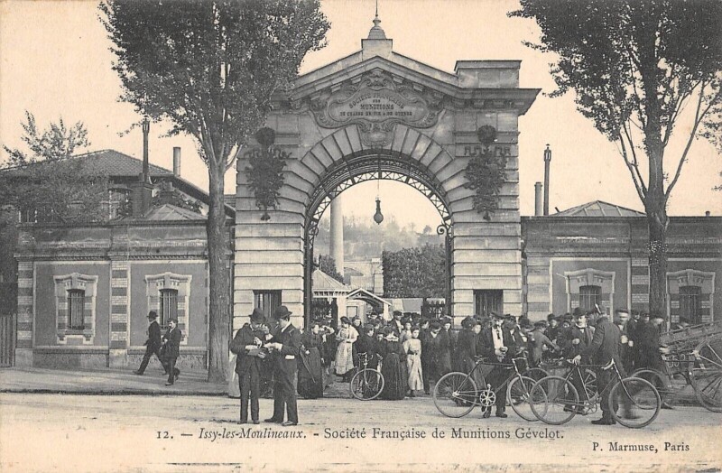 Carte postale ancienne Issy Les Moulineaux - Societe Francaise De Munitions Gevelot - Usine à Issy-les-Moulineaux