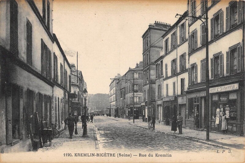 Carte postale ancienne Kremlin Bicetre - Rue Du Kremlin