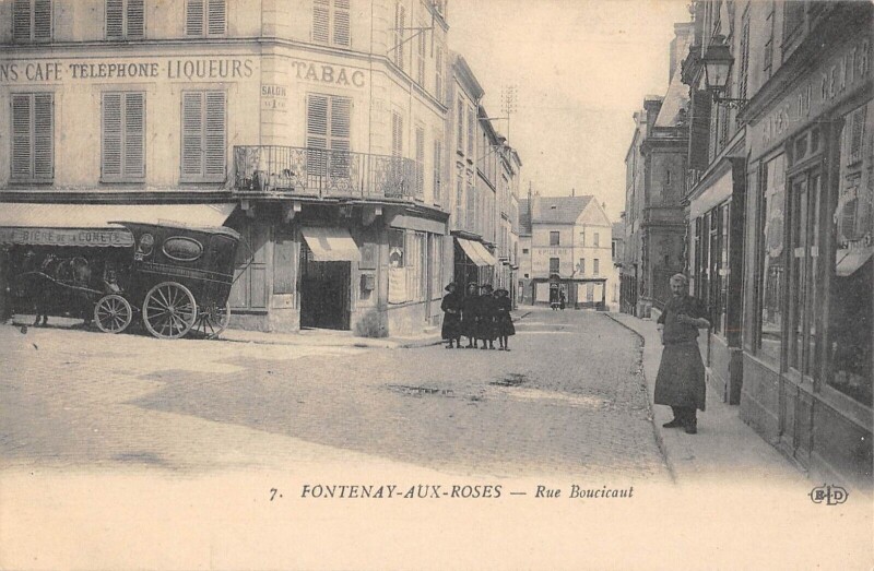 Carte postale ancienne Fontenay Aux Roses - Rue Boucicaut à Fontenay-aux-Roses