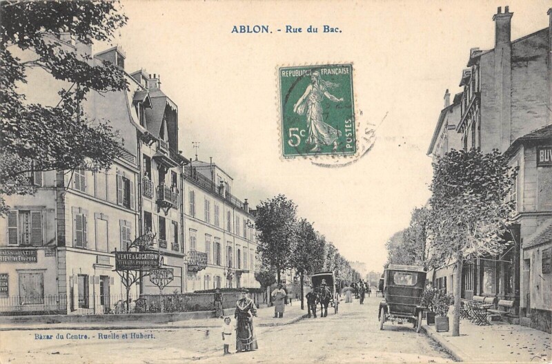 Carte postale ancienne Ablon - Rue Du Bac