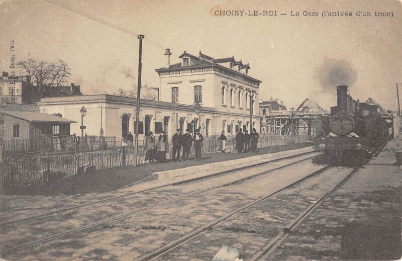 Carte postale ancienne Choisy Le Roi / Arrivee D'Un Train / Locomotive / Chemin De Fer à Choisy-le-Roi