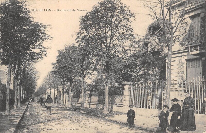 Carte postale ancienne Chatillon - Boulevard De Vanves à Vanves