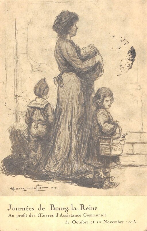 Carte postale ancienne Journees De Bourg La Reine - Profit Oeuvres Assistance Communale 1915 à Bourg-la-Reine