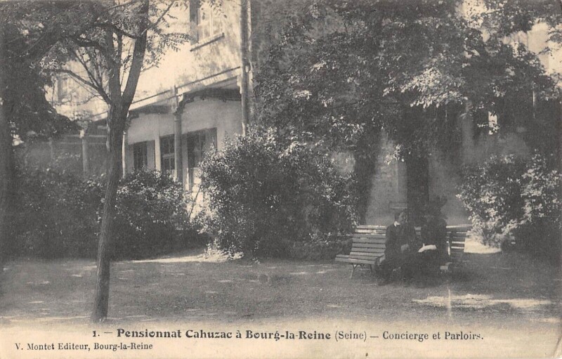 Carte postale ancienne Bourg La Reine - Pensionnat Cahuzac - Concierge Et Parloirs à Bourg-la-Reine