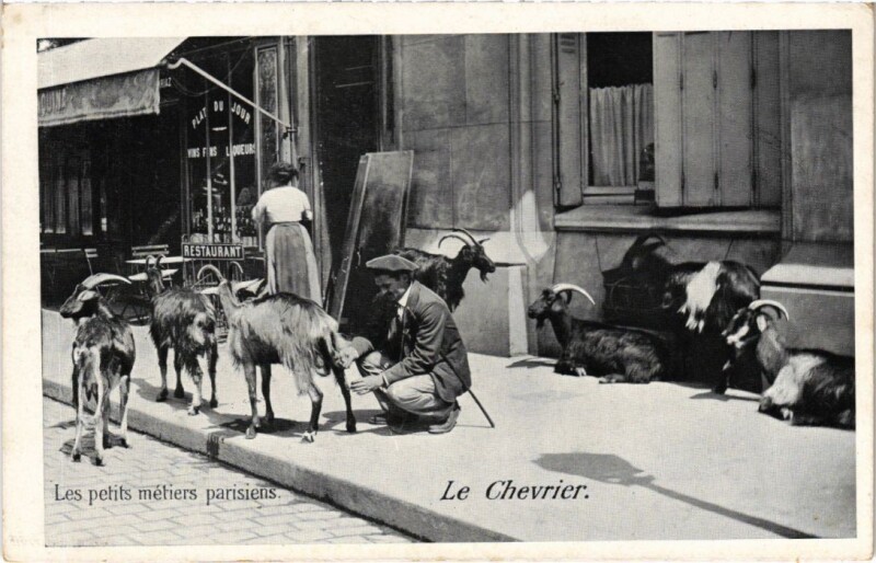 Carte postale ancienne Paris Petits Metiers Le Chevrier