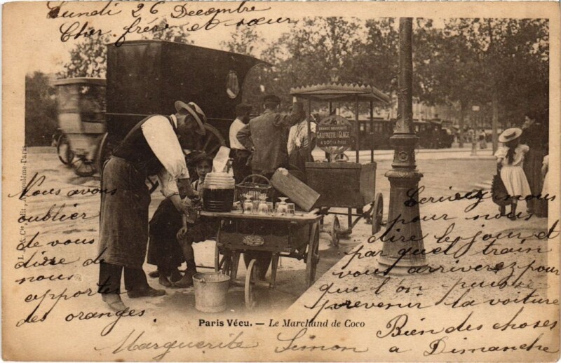 Carte postale ancienne Paris Vecu. Le Marchand de Coco