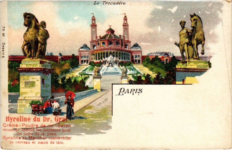 Carte postale ancienne Le Trocadéro à Paris 7e