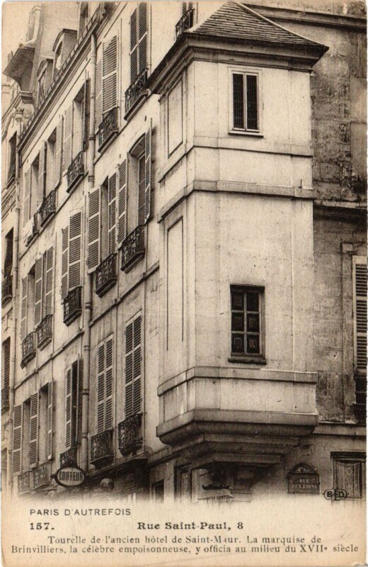 Carte postale ancienne Paris 4e 8, Rue Saint-Paul à Paris 4e