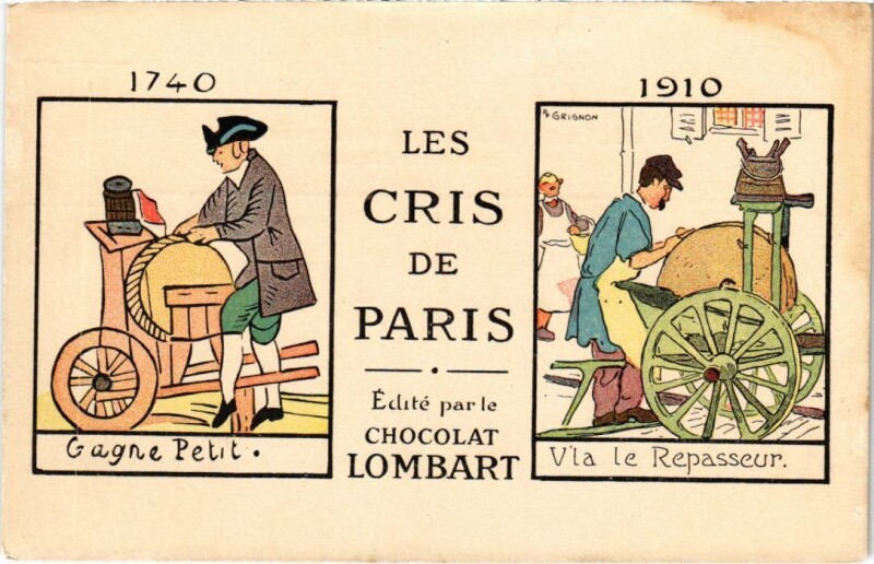 Carte postale ancienne Paris Petits Metiers Les Cris de Paris
