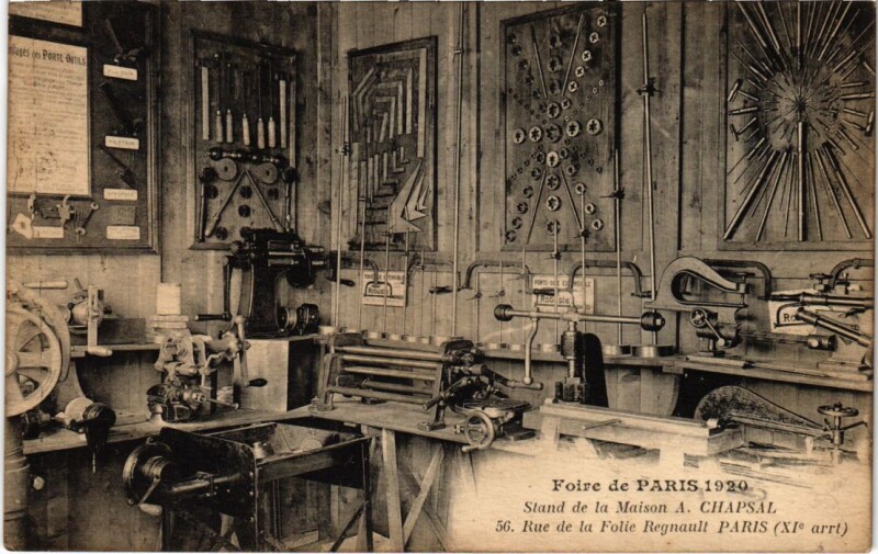 Carte postale ancienne Paris 11e 56, Rue de la Folie regnault Foire de Paris 1920 à Paris 11e