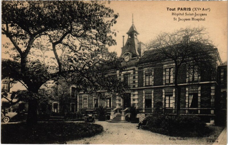 Carte postale ancienne Hôpital Saint-Jacques à Paris 15e